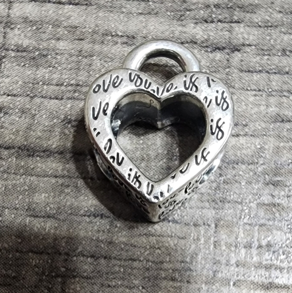 Pandora Silver Heart Charm - Picture 2 of 7